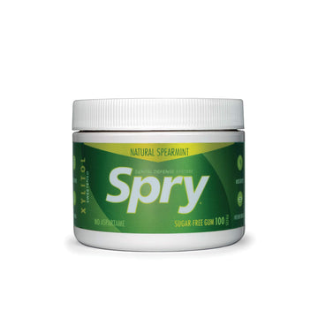 Spry Chewing Gum - Xylitol - Spearmint - 100 Count - 1 Each