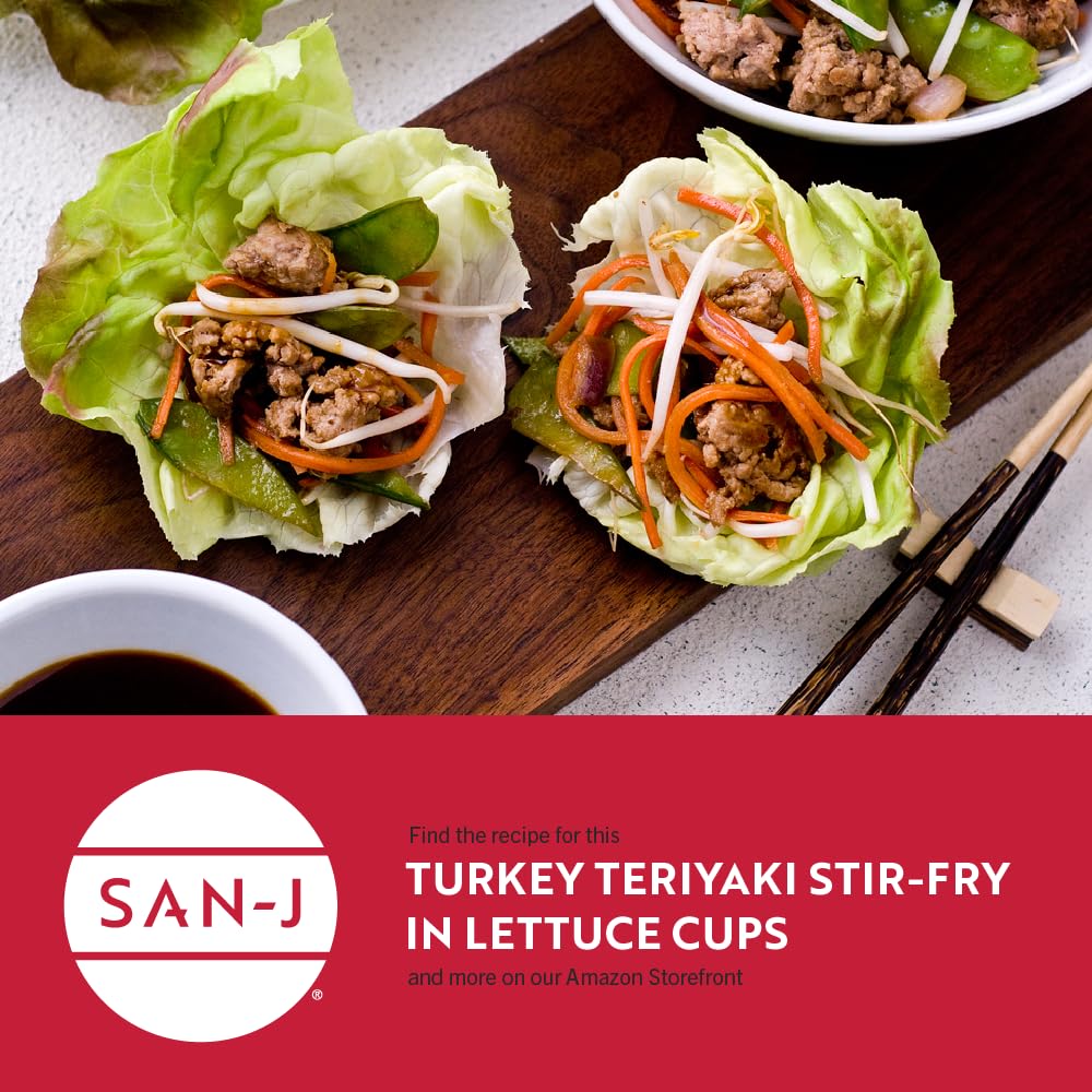San-J - Gluten Free Teriyaki Sauce - Well-balanced Sauce for Cooking - Non-GMO - 10 oz. Bottle