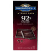 Ghirardelli Intense Dark Chocolate Bar, 92% Cacao, 3.17 Oz Bar (Pack Of 12)