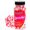 Bakerpan Pink And White Jimmies Sprinkles - 4.3 Ounces Sprinkles For Cake Decorating - Edible Pink Sprinkles For Cupcakes, Ice Cream, Cake Decorations (Made In Usa)