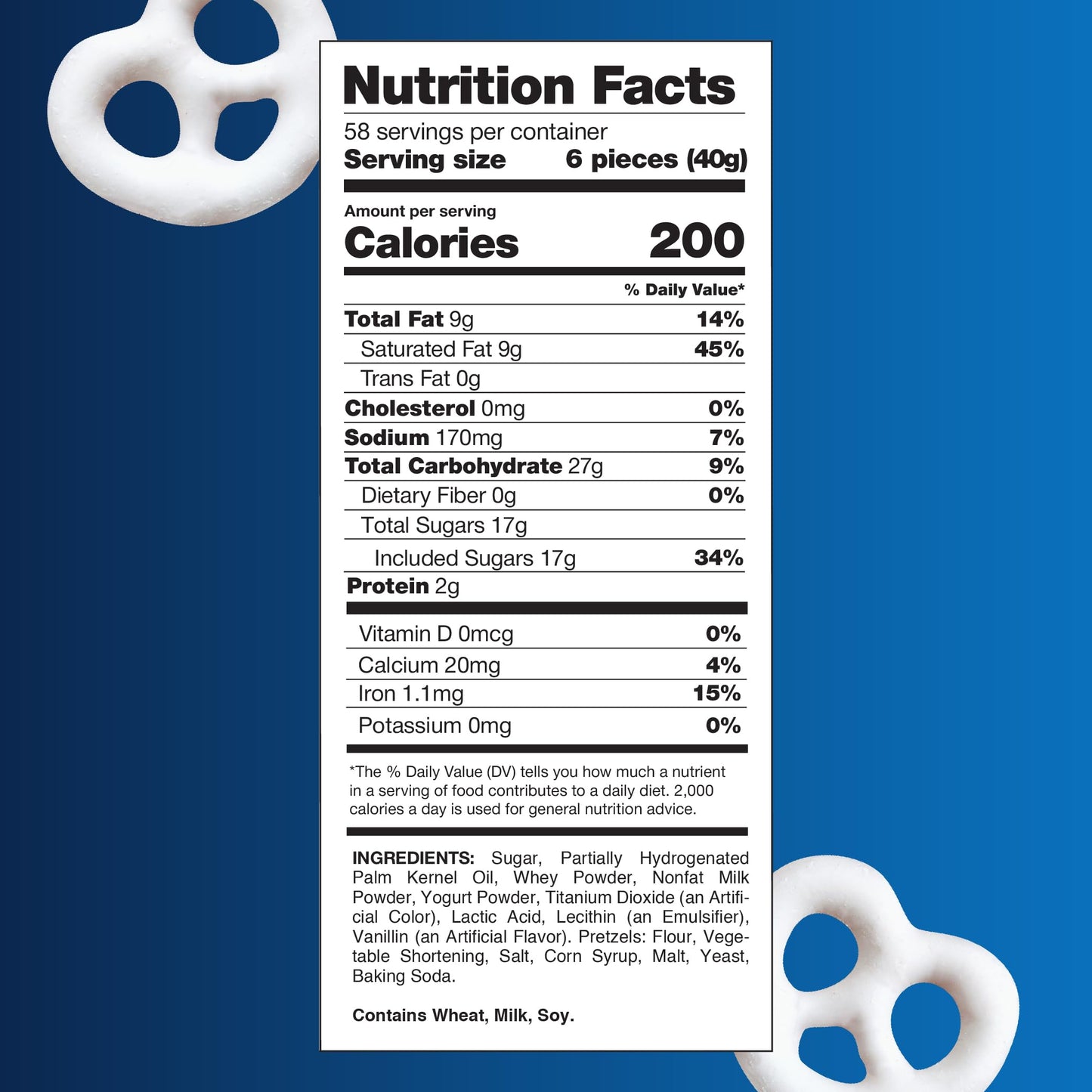 Vanilla Yogurt Covered Pretzels - 5 Pound Bulk Pack - Sweet and Salty Snack