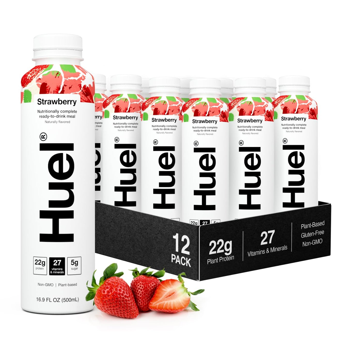 Huel Ready-To-Drink | Strawberry Shortcake Meal Replacement Drink | High Protein Drink | Nutritionally Complete, Low Sugar, High
