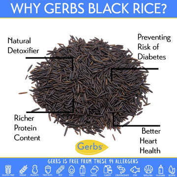 Gerbs Wild Black Canadian Rice 4 Lbs. Premium Grade | Top 14 Food Allergy Free | Freshly Harvested Packed In Resealable Bulk Bag | High In Protein, Fiber & Antioxidants | Gluten Peanut Tree Nut Free