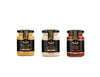 La Rustichella - Truffle Dip Sauces Set - Black Truffle Sauces: Ketchup 3.5 oz/100gr, Mayonnaise 3.2 oz/ 90gr, Sweet Honey Musta