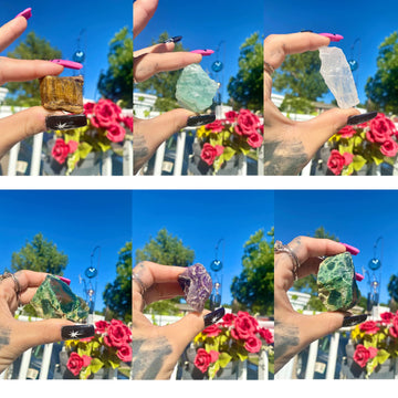 Uu Unihom 3 Lbs Bulk Rough Madagascar Stones Mix - Large 1'' Natural Raw Stones Crystal For Tumbling, Cabbing, Fountain Rocks, D