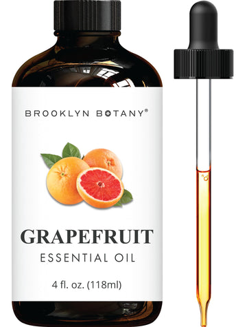 Brooklyn Botany Grapefruit Essential Oil - 100% Pure And Natural - Therapeutic Grade Essential Oil With Dropper - Grapefruit Oil