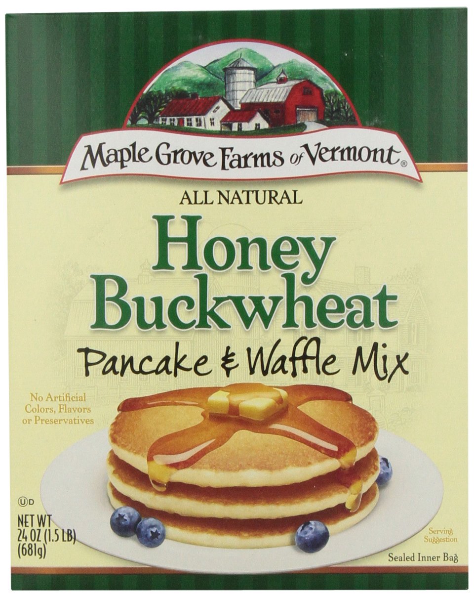 Maple Grove Farms Pancake Mix Honey Buckwheat, 24-Ounce (Pack Of 6)