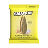 SMACKIN' - Jumbo Roasted Sunflower Seeds, No Salty Burn, American Made, Easy Pour & Seal - Garlic Parmesan, 4oz bag (12 Bags)
