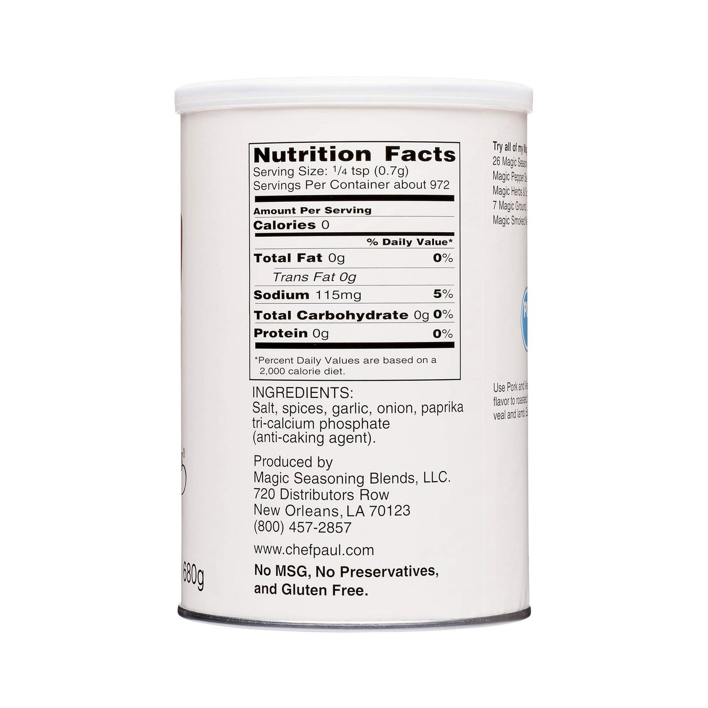 Chef Paul Prudhomme'S Magic Seasoning Blends ~ Pork & Veal Magic, 24-Ounce Canister