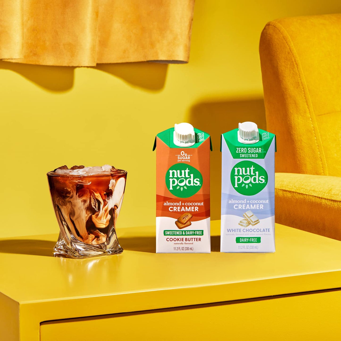 nutpods Sweetened Cookie Butter Keto Coffee Creamer - Sweetened Non Dairy Creamer With Zero Sugar - 10 Calories and Zero Net Car