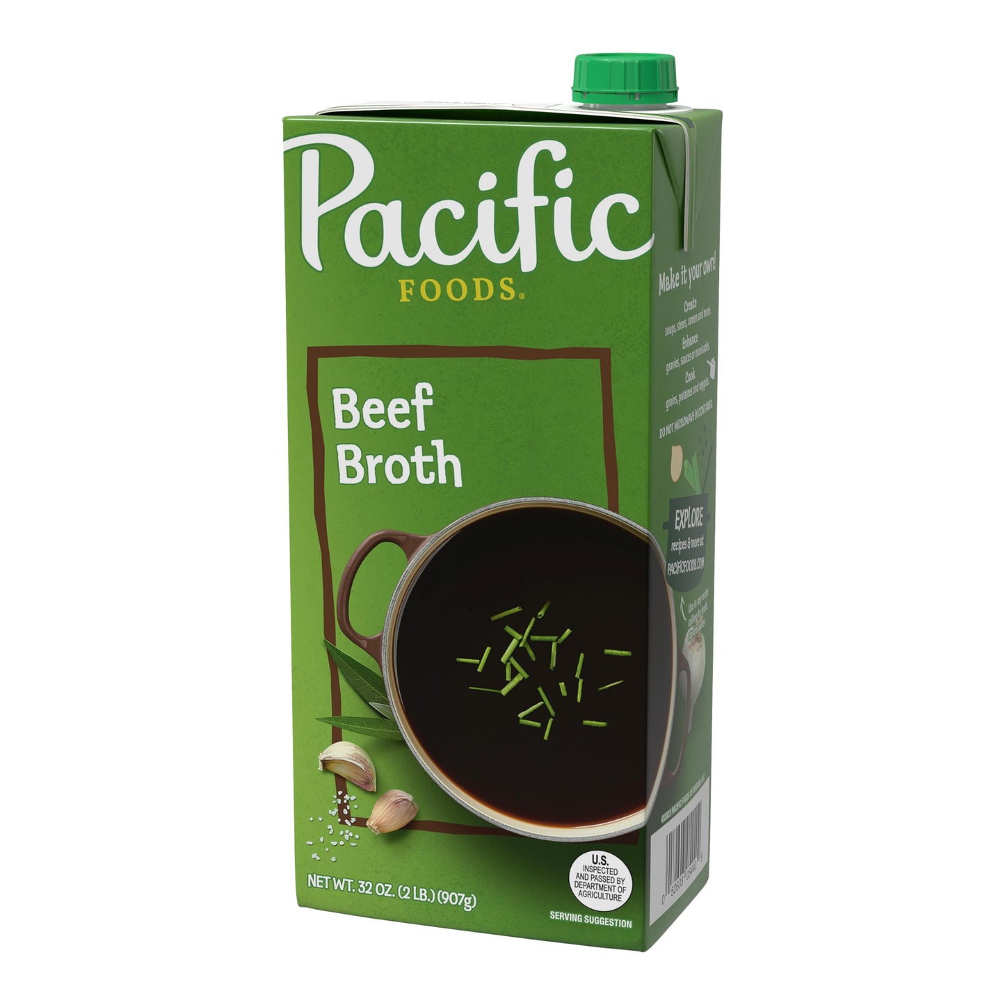 Pacific Natural Natural Beef Broth (12X32 Oz) Gluten Free Kosher