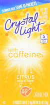 Crystal Light On The Go Citrus Caffeine, 10 Packets, 0.9 Ounce (Pack of 4)