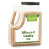 Minced Garlic Bulk 5 LB Dried Garlic Flakes Container,Ready-to-Use Seasonings for Cooking, Reduce Prep Work and Easily Add Flavo