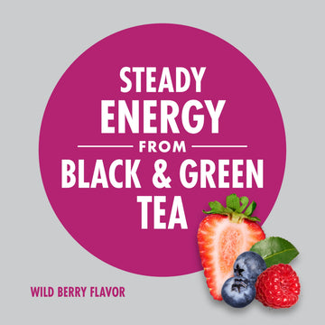 V8 Energy Drink Wild Berry, Pack of 6, 8 fl oz Cans, Model 200000027101
