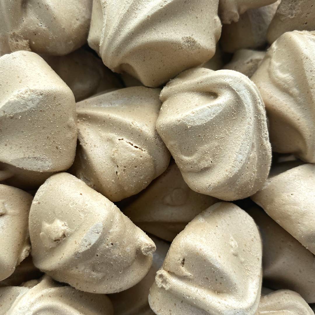 Krunchy Melts - Original Meringue Cookies - Dulce De Leche Flavor - Fat Free - Gluten Free - Nut Free - Kosher Pareve - 90 Calories Per Serving - Sweet Treats Snack- 4 Oz
