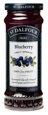 St Dalfour Blueberry Fruit Spread 284 g | No Added Sugar | 100% from Fruit | No Added Preservatives, Colours, Flavors or Sweeten