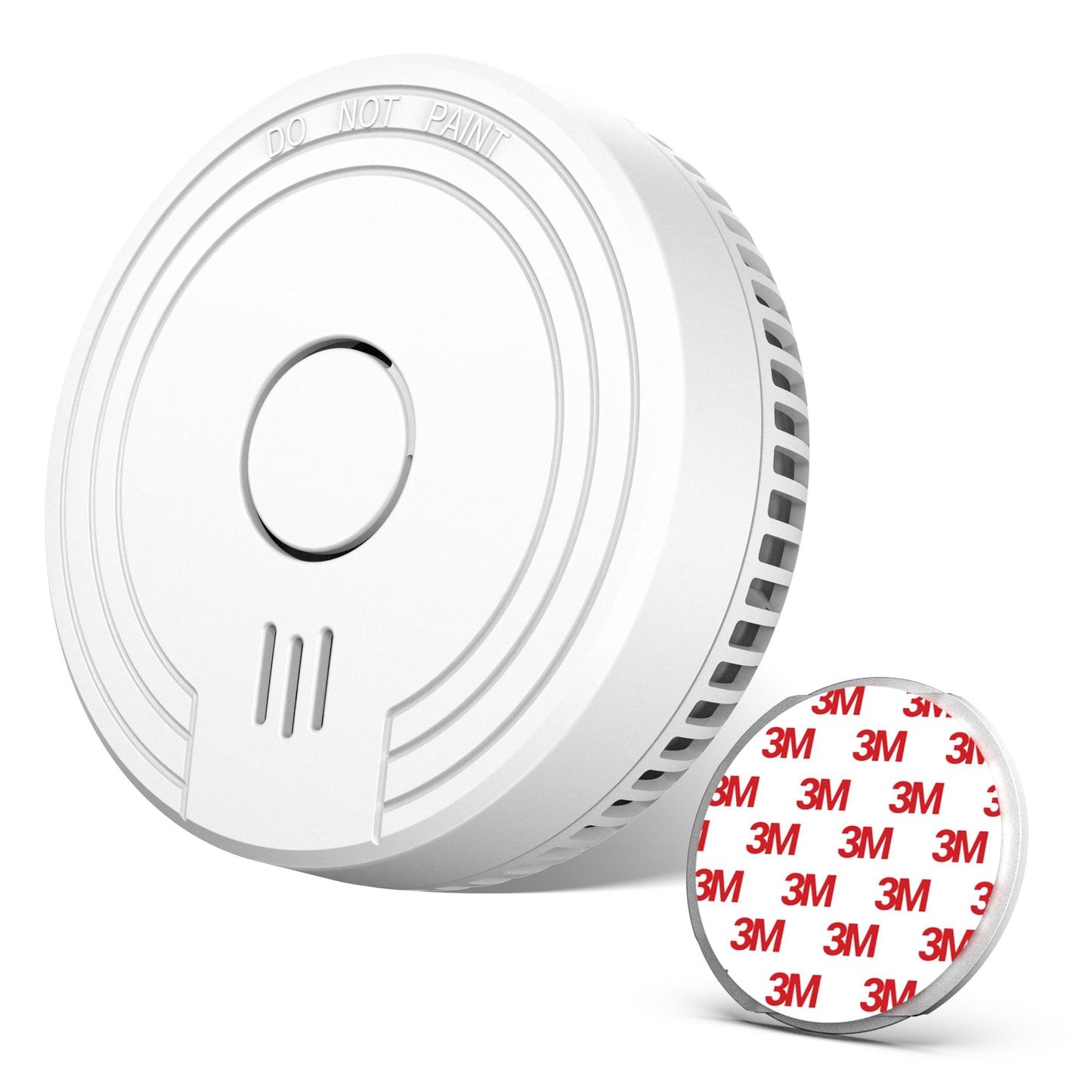 Ecoey Smoke Detector Fire Alarm With Photoelectric Technology, Fire Detector With Test Button And Low Battery Signal, Fire Alarm