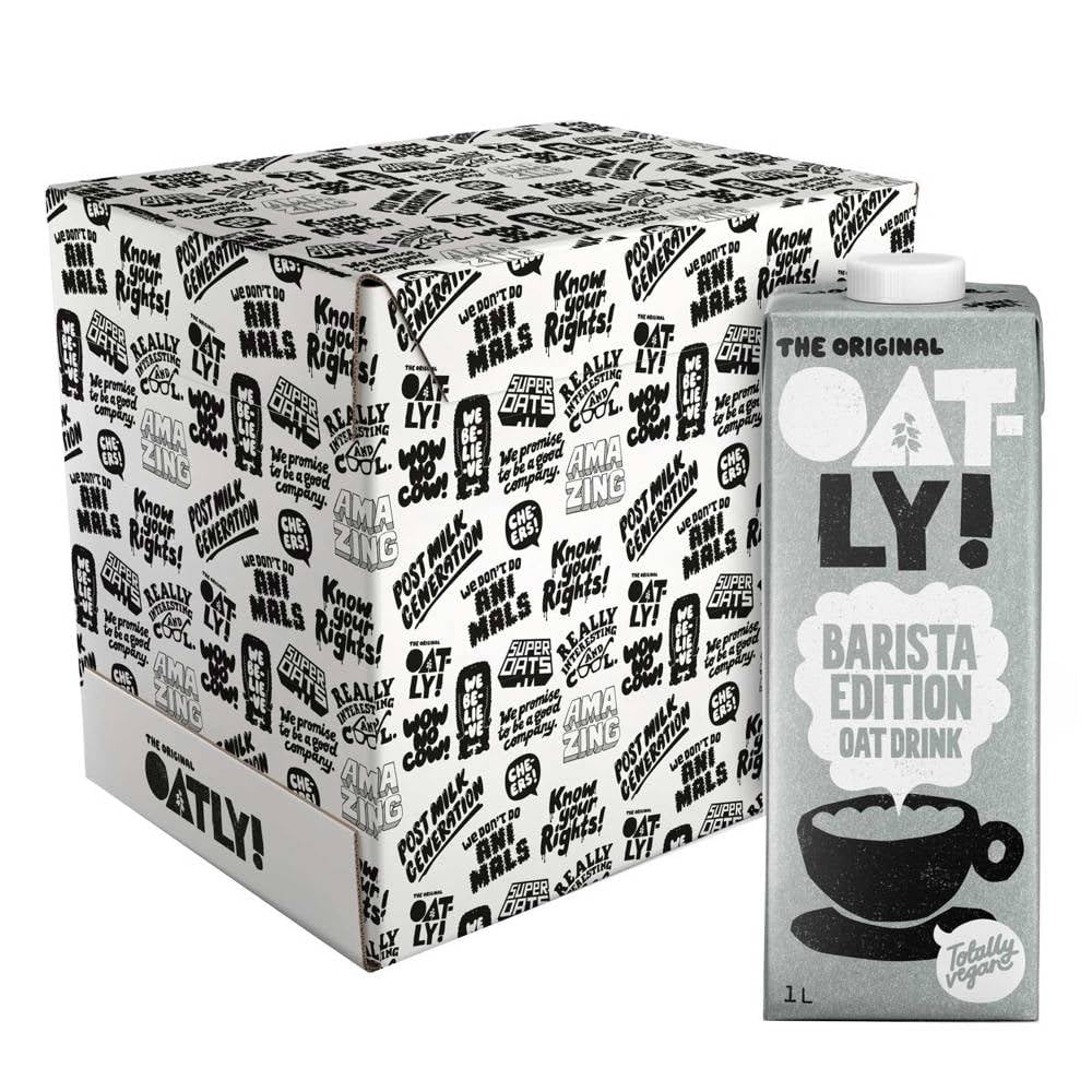 Oatly Barista Edition Oat Milk - Gluten Free, Dairy Free, Non GMO, Vegan, 32 oz (Pack of 6)