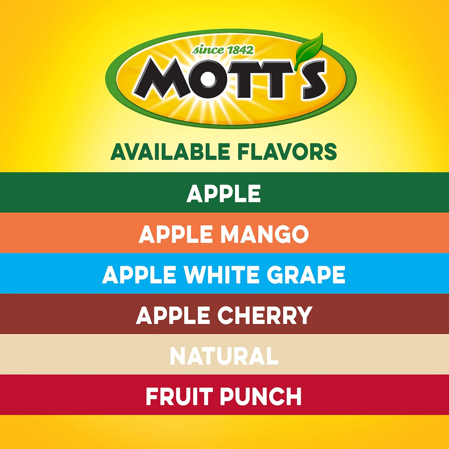 Motts 100% Apple White G Juice, 8 Fl Oz Bottles, Pack of 24