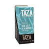 Taza Chocolate Organic Amaze Bar 80% Stone Ground, Sea Salt Almond, 2.5 Ounce (10 Count), Vegan
