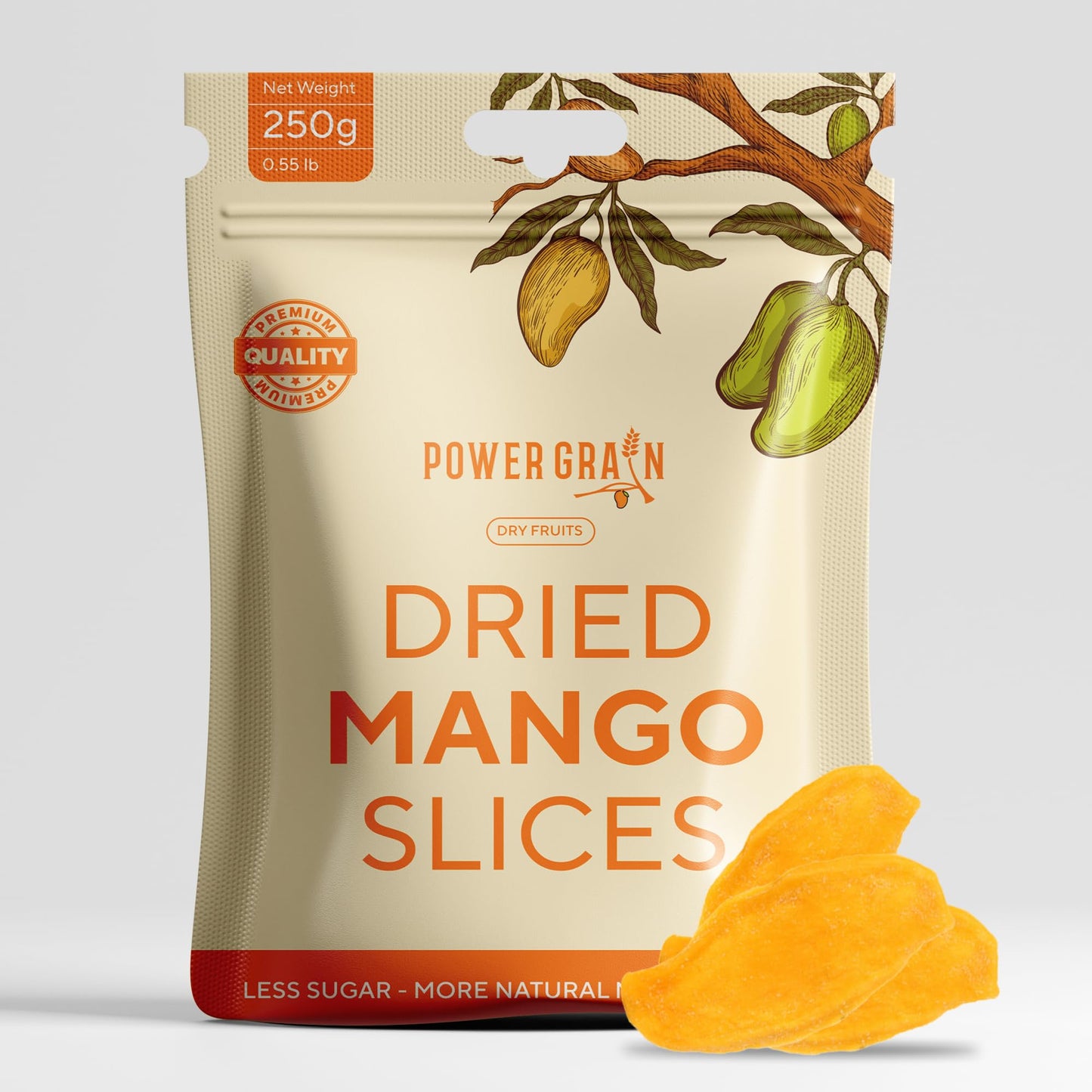 Organic Dried Mango Slices - Soft & Juicy, No Artifical Added Sugar - Naturally Ripened, Gluten-Free, Vegan, Non-Gmo, High In Vi