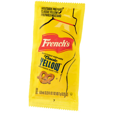 French s Classic Yellow Mustard Packets, 1500 count - One 1500 Count Individual Yellow Mustard Packets, Perfect Single-Serve Si