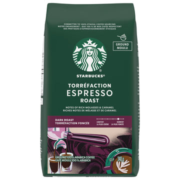 Espresso Roast Ground Coffee, 340G/12 Oz