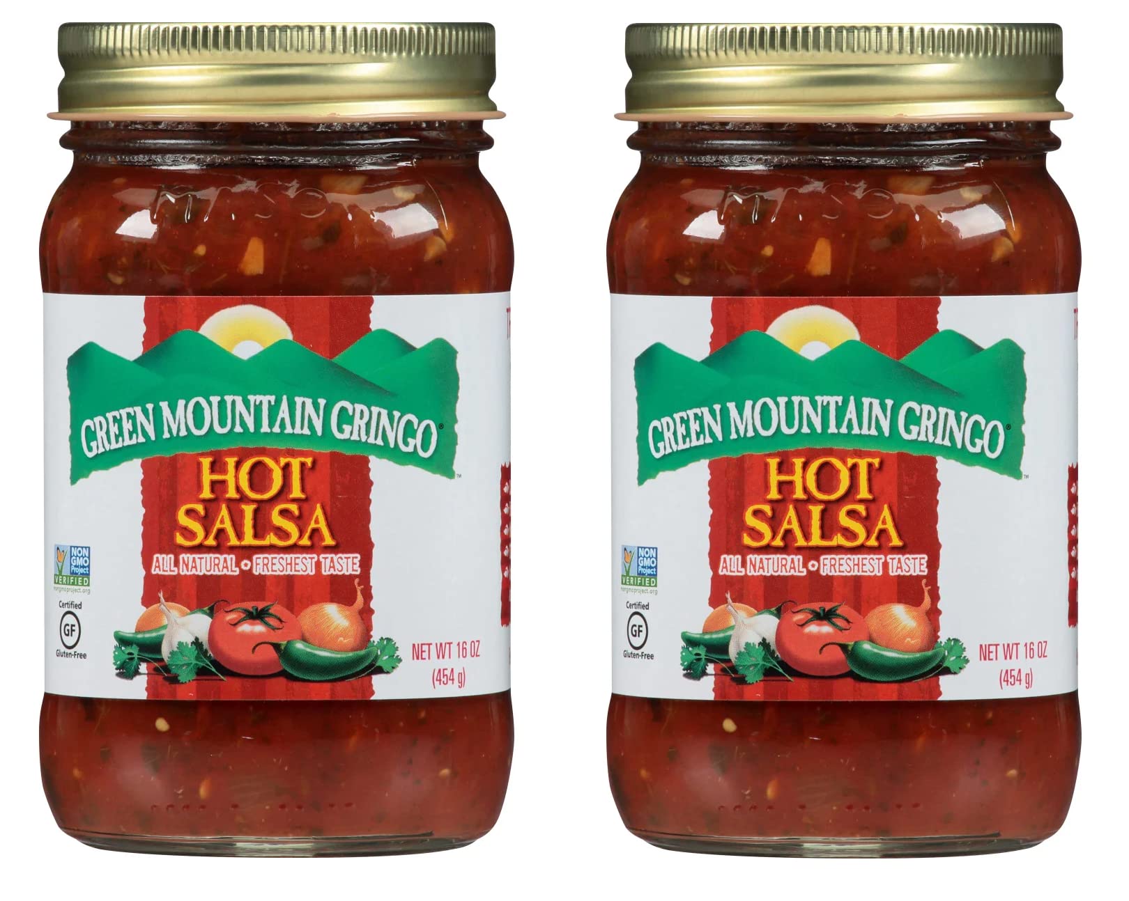 Green Mountain Gringo Salsa Hot -- 16 oz - 2 pc