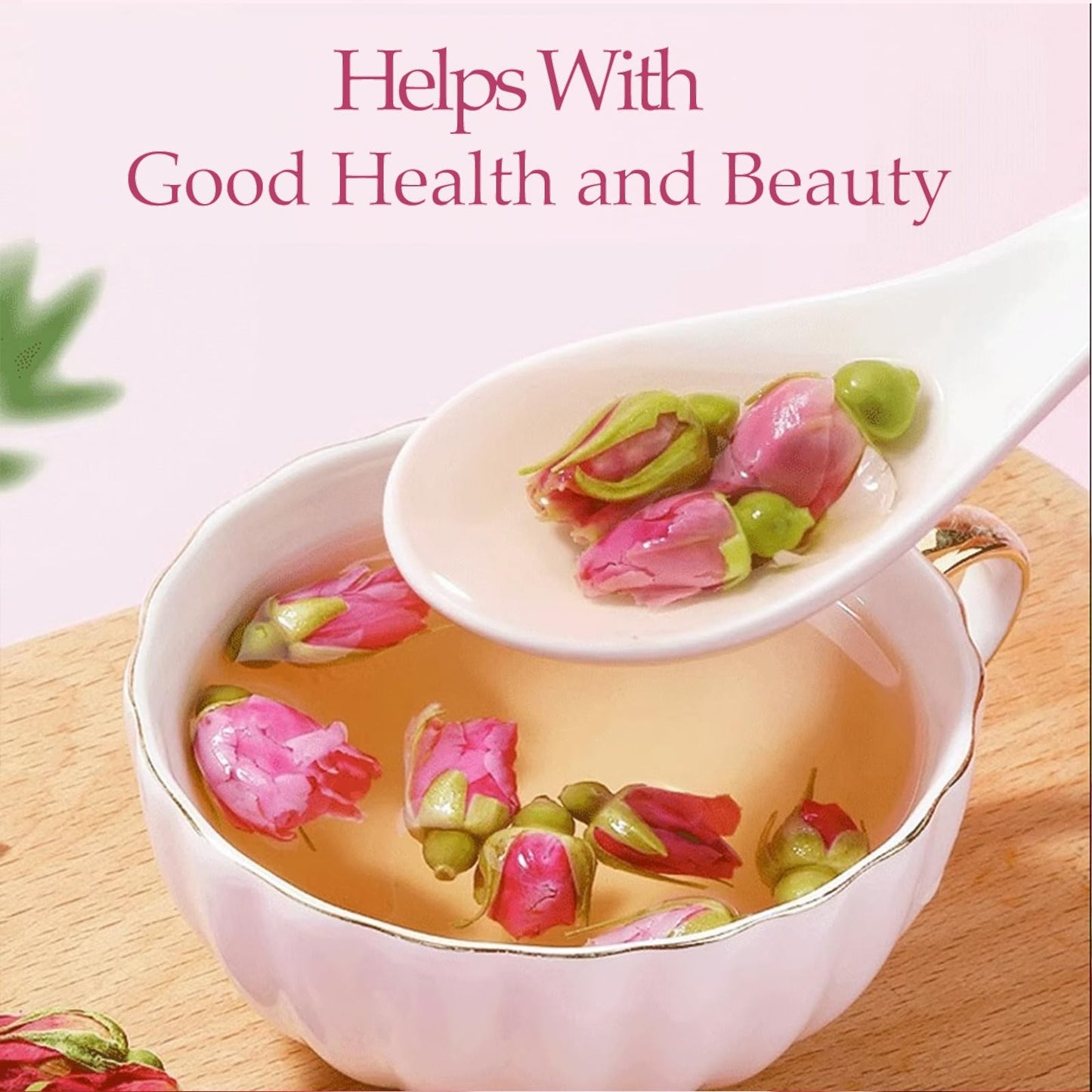 Rose Bud Tea Dried Red Rose,Mqupin Rose Tea 100% Natural Pure Flower Edible Buds Tea Culinary Food Grade Red Rosebud For Drinking Diy Gift (250G/3Packs)