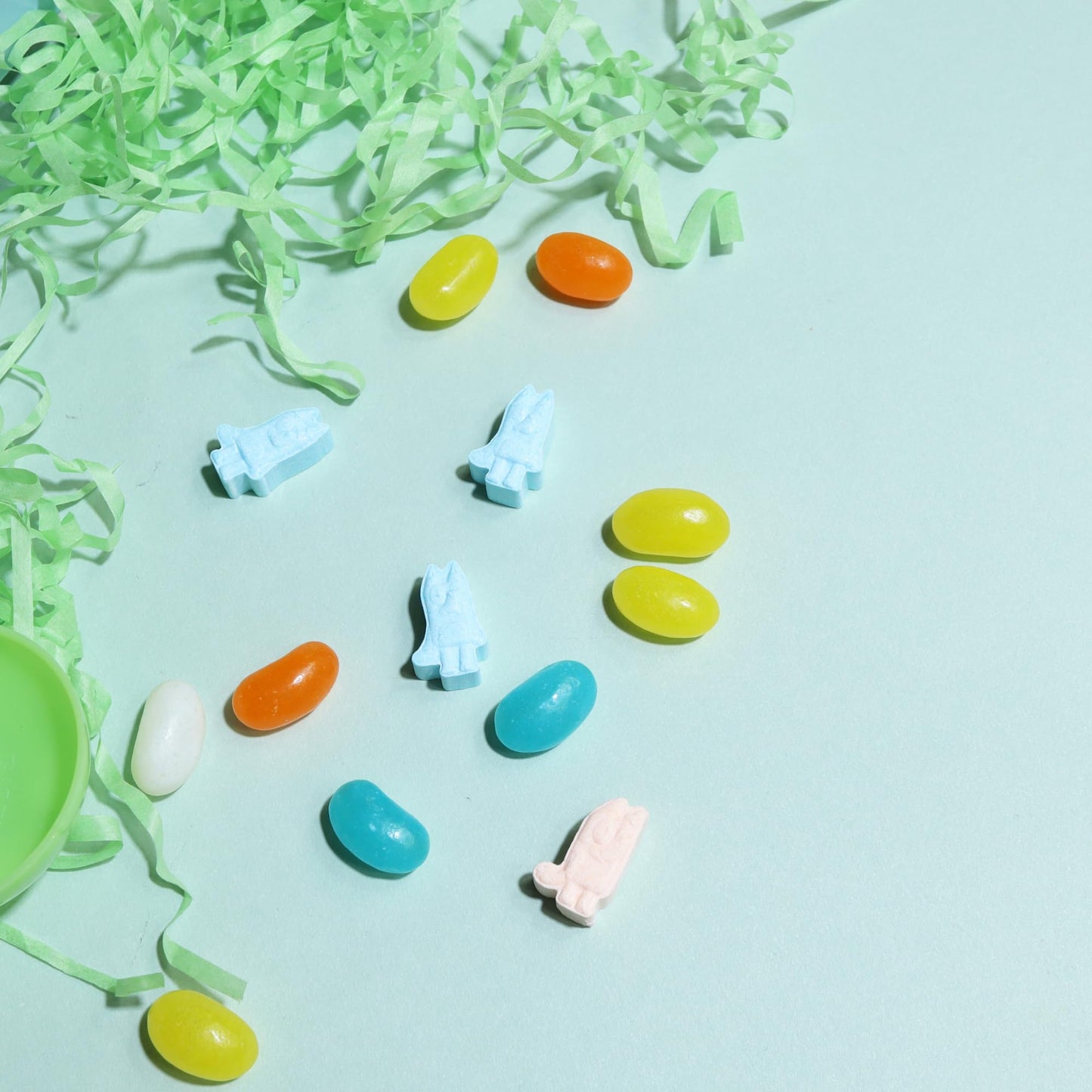 Sweetzo - Jumbo Prefilled Bluey Easter Eggs, With Jelly Beans, Hard Candies And Character Stickers, Gift Basket Stuffers For Boy