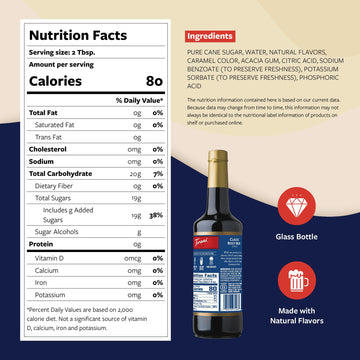 Torani Classic Root malt-inspired Syrup for Drinks, Glass Bottle with Pump, 25.4 Fl Oz