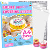 CenDale Edible Frosting Sheets - A4 25 pcs Sugar Sheets for Edible Printer, Icing Sheets Edible Paper for Cake Printable, Sugar