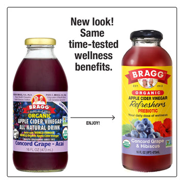 Bragg Apple Cider G and Acai Beverage, 16 Fl Oz (Pack of 12)