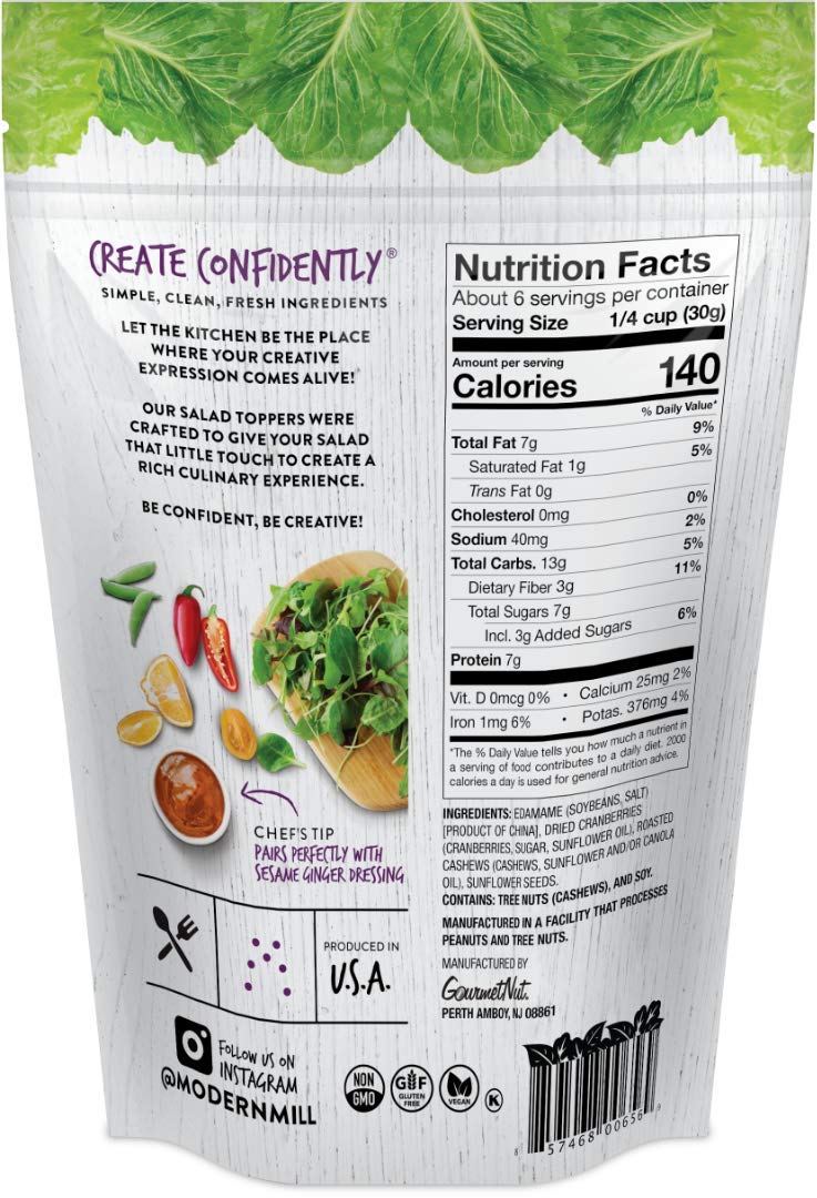 GourmetNut Protein Packed Salad Topper, Gluten-Free, Vegan, Keto-Friendly, 6oz (Pack of 6)
