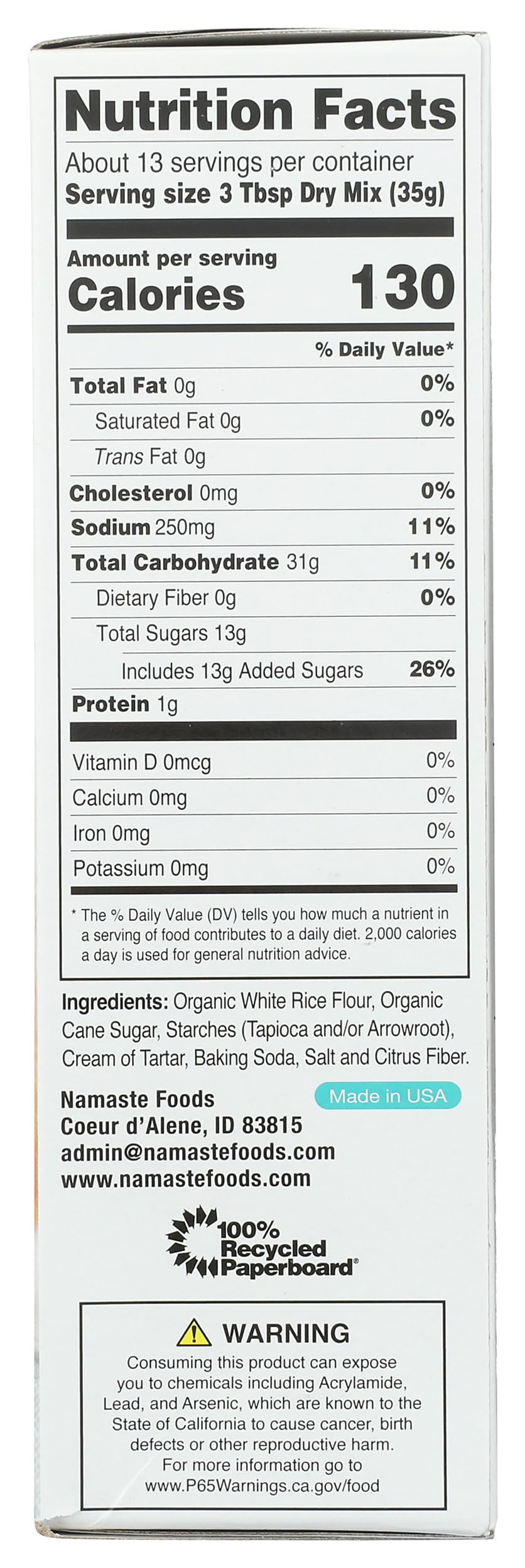 Namaste Foods Quick Bread And Muffin Mix - Case Of 6 - 16 Oz(D0102H5Ngs2)