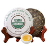 KHS Organic Raw Pu Erh Cake, 3.53 Oz USDA Certified Organic Puerh Cake, No Dust Production Workshop, Aged Chinese Yunnan Ancient