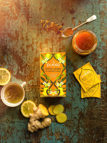 Pukka Herbal Teas Tea - Organic - Lemon Ginger And Manuka Honey - 20 Bags - Case Of 6