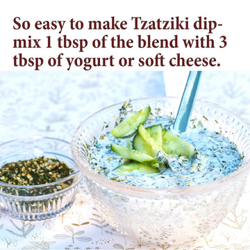 The Spice Way Tzatziki Seasoning Dip - Greek Seasoning for Gyros & Yogurt Dip, 4 oz