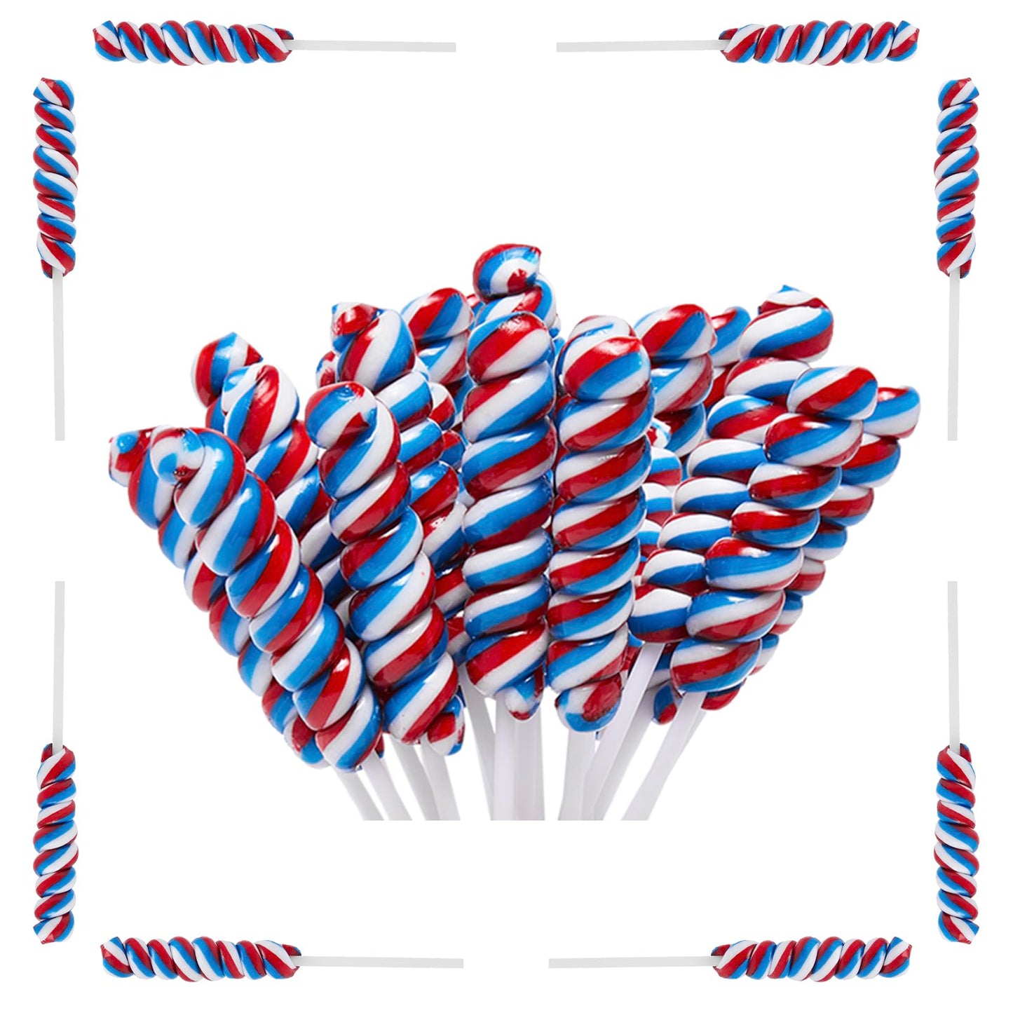 Twisty Lollipop, Rainbow Lollipops Individually Wrapped Bulk, Rainbow Candy For Children Kid'S Whirley Lollipops Candy For Brith