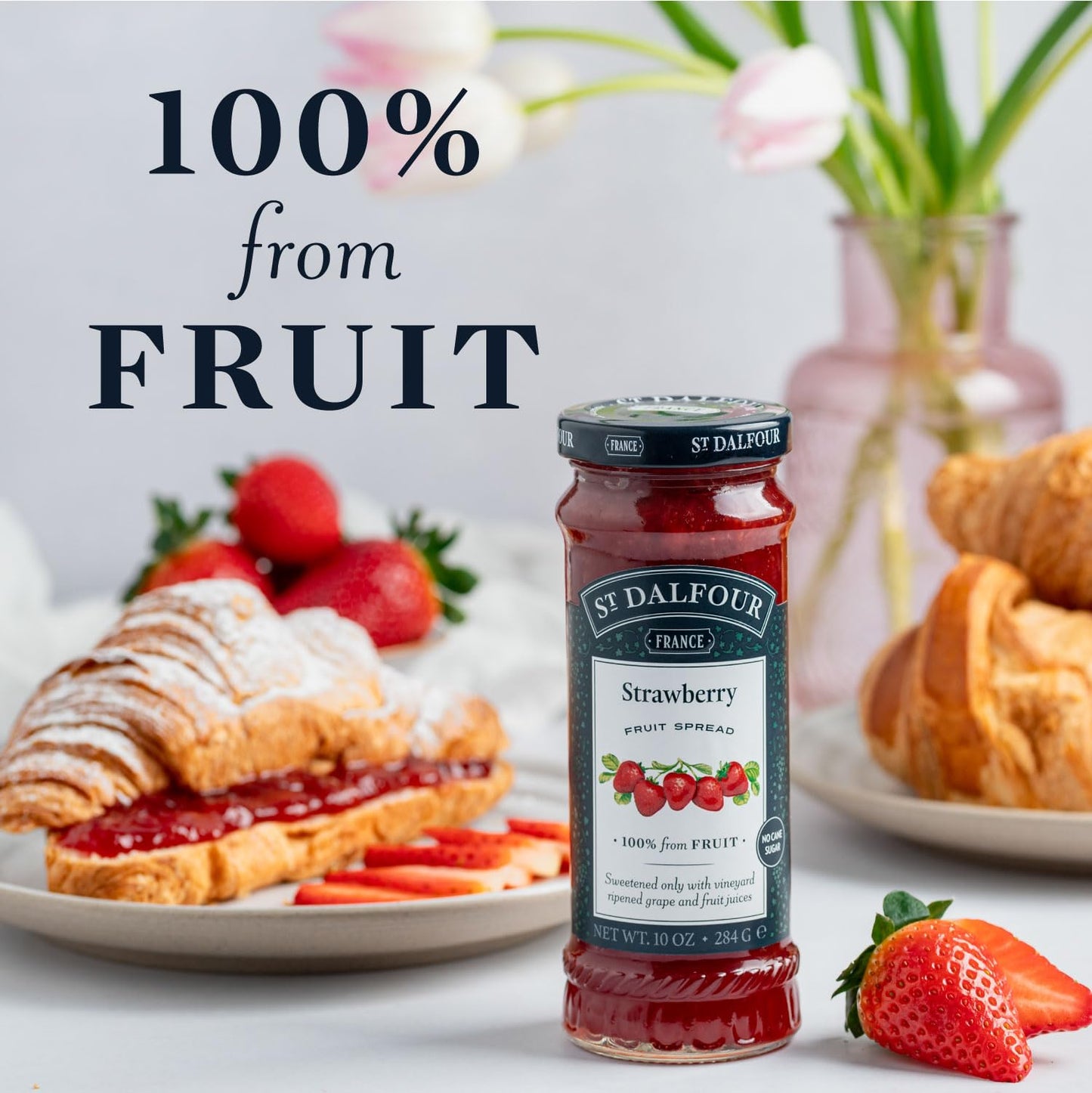 St. Dalfour All Natural Fruit Spread Strawberry -- 10 Oz