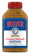 Beaver Coney Island Hot Dog Mustard, 12.5 Ounce Squeeze Bottle (Pack of 6)