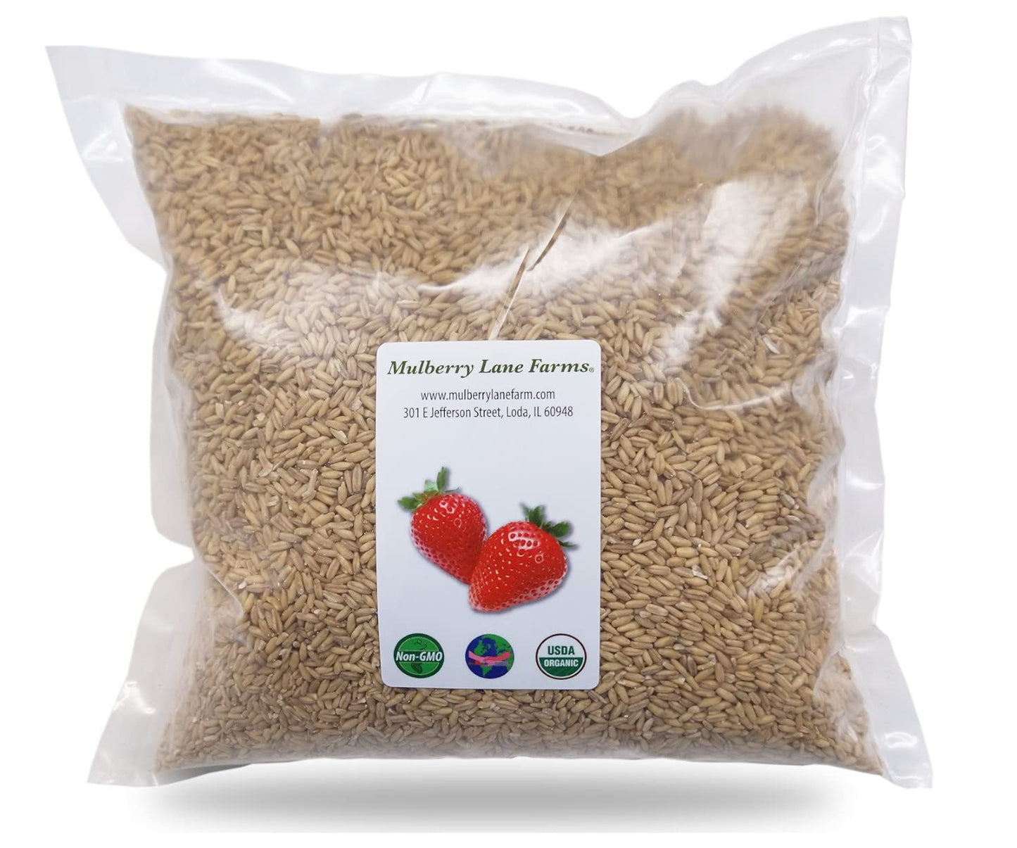 Whole Oats 5 Pounds Hulled, Groats, Usda Certified Organic Non-Gmo Bulk, Mulberry Lane Farms