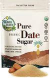 Heaven & Earth Pure Organic Date Sugar, 12Oz Resealable Bag | Natural Sugar Alternative | Low Glycemic | Good Source Of Fiber |