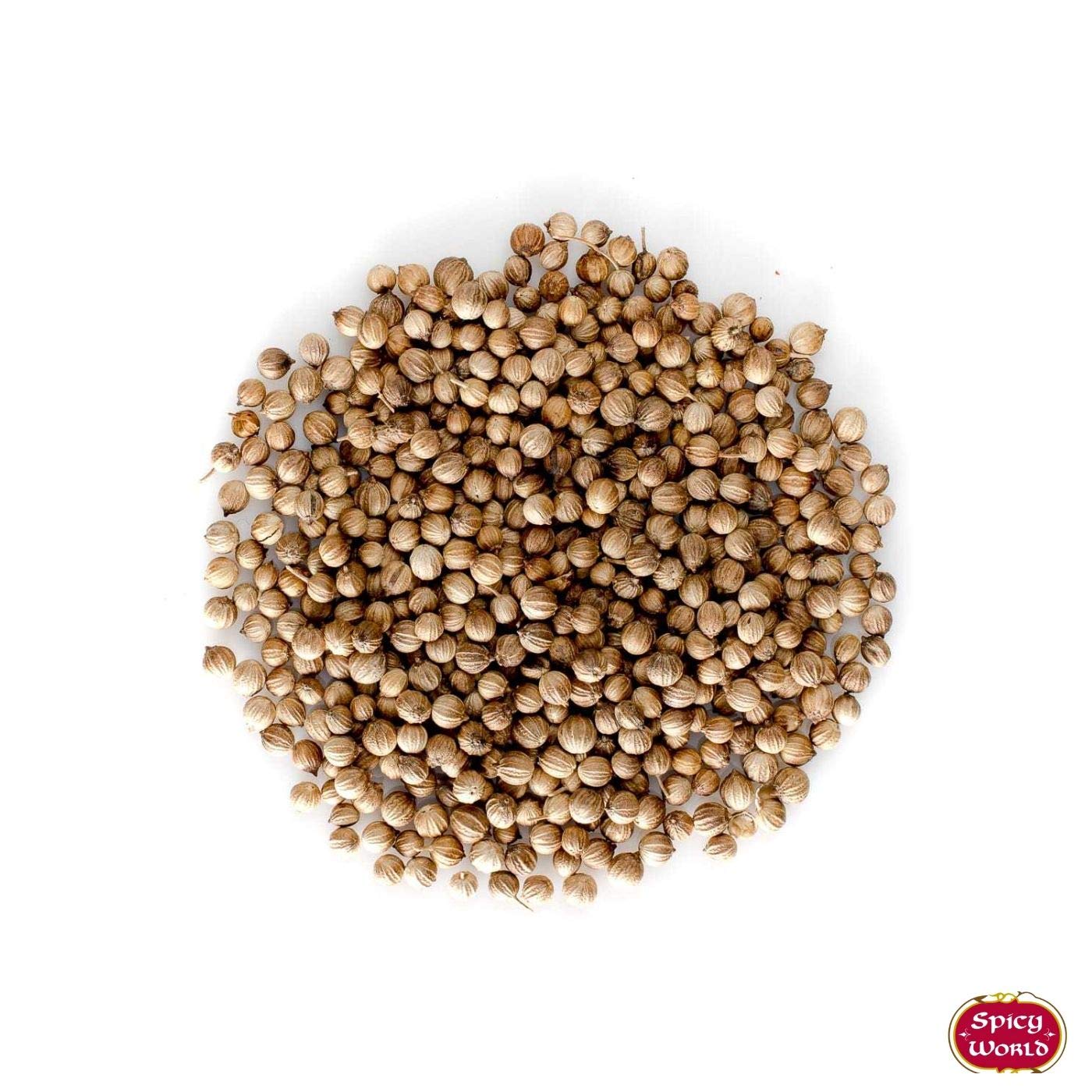 Spicy World Coriander Seeds Whole 3.5 Ounce Bag - Pure, Vegan, All Natural, Product Of India (Dhania)