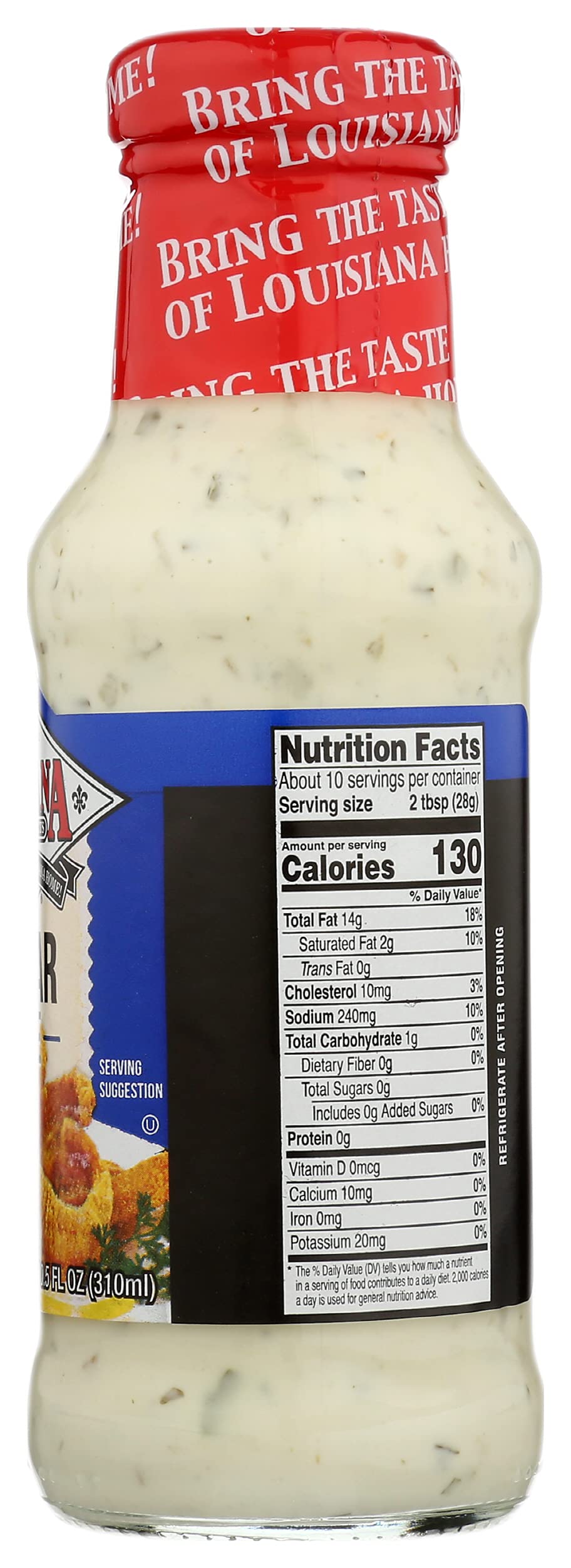 Louisiana Tartar Home Style Sauce, 10.5 Oz