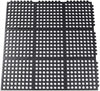 Rubber Floor Mats Anti Fatigue Kitchen Mats 9 Pack 11.8'' X 11.8'' Modular Interlocking Floor Tiles, Drain Pool Balcony Patio Ya