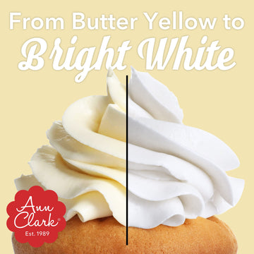 Ann Clark Bright White Food Coloring Gel Large 4.5 Oz Professional Grade Made In Usa