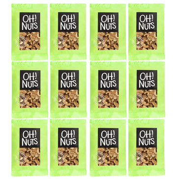 Oh! Nuts Walnuts Raw Individual Nut Snacks for On-the-Go - 12 Convenient Nut Snacks for School - Bulk Nuts Variety - Individual