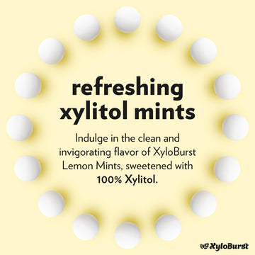 Xyloburst Xylitol Mints - Sugar Free, Vegan, Gluten Free, Keto Friendly - Lemon Flavor - 275 Count