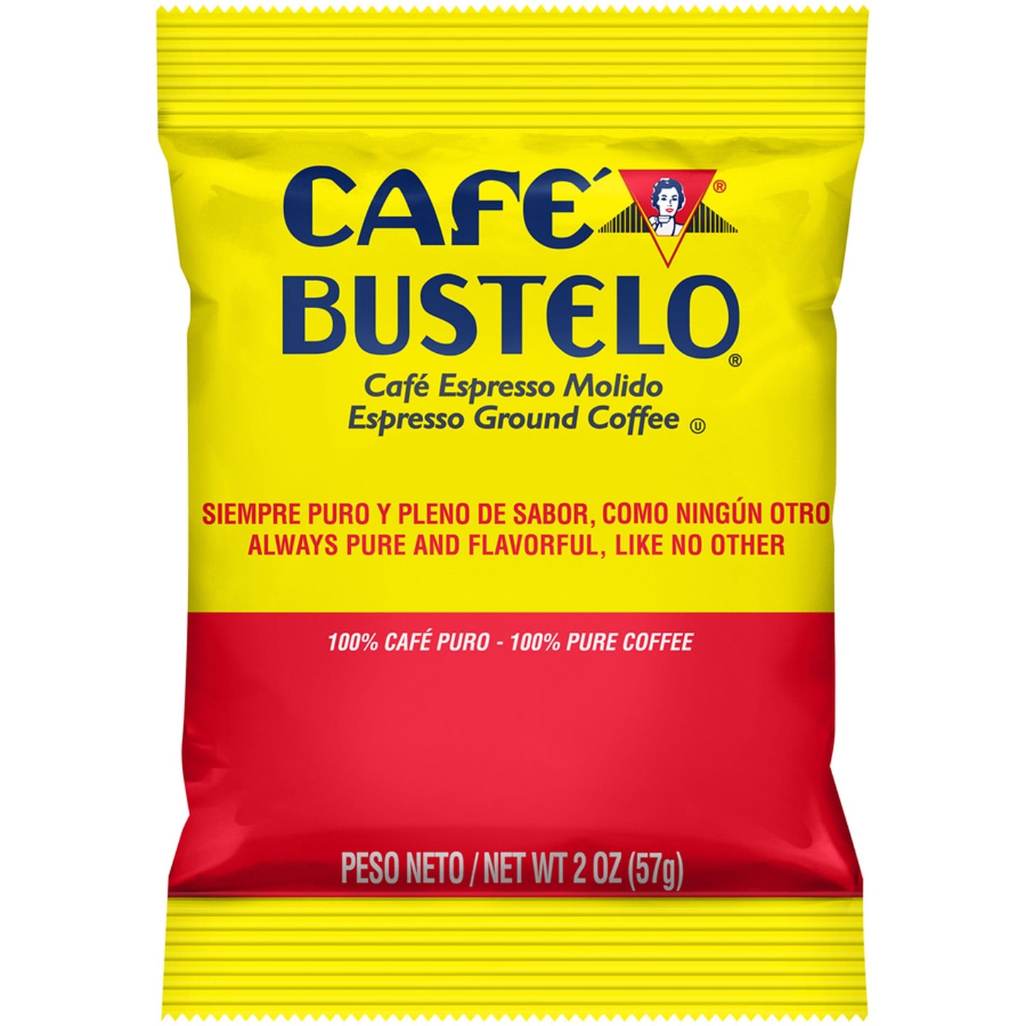 Caf Bustelo Coffee Espresso Style Ground Coffee, 30- 2 Ounce Fraction Packets, Frac Packs